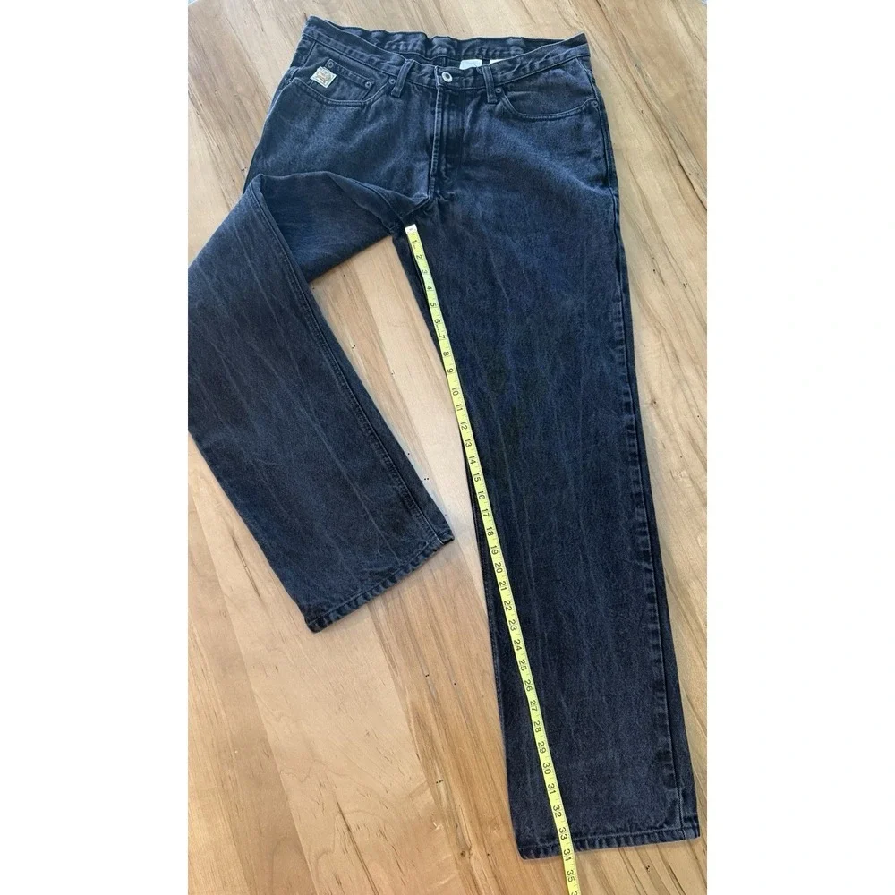 Cinch Cole Jeans Men's 34X34 Black Faded Western Outdoor Workwear Pants Logo
